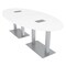 Skutchi Designs 45 in W, 96 in L, 29 in H, Engineered Wood Top, White HAR-OVL-46x93-DOU-ELEC-XD09 - alternate 1